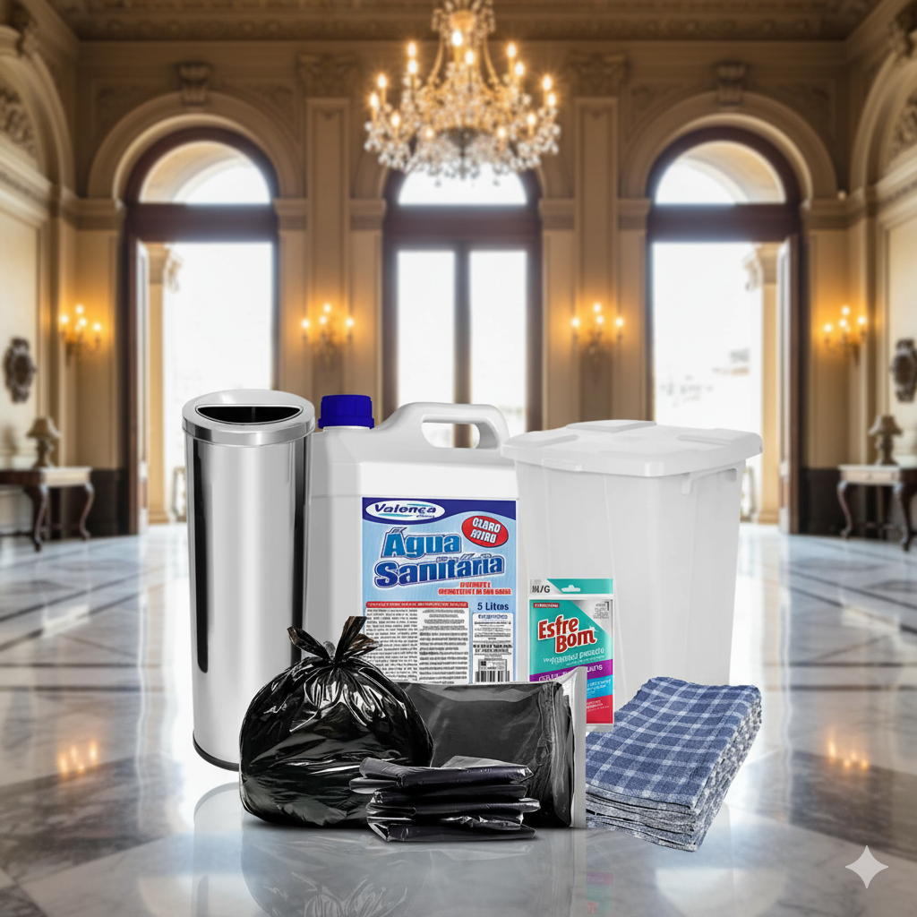 Equipe de limpeza profissional